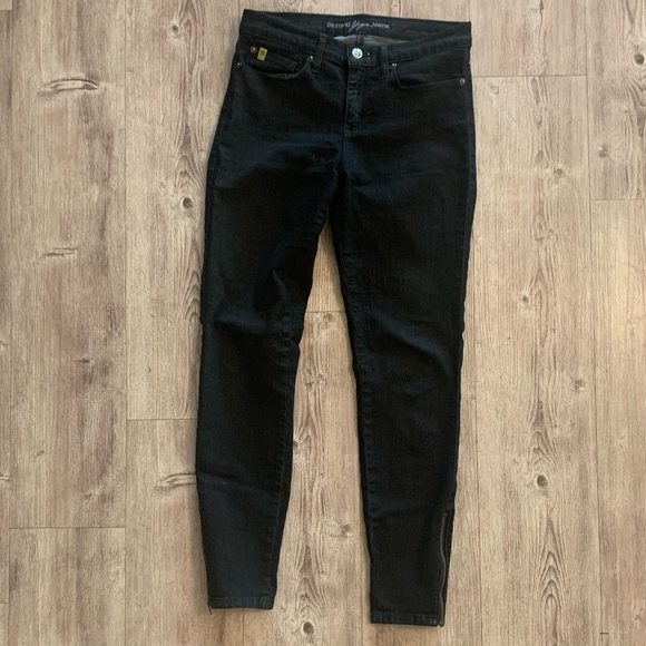 Black Denim Skinny Jeans - Picture 1 of 5